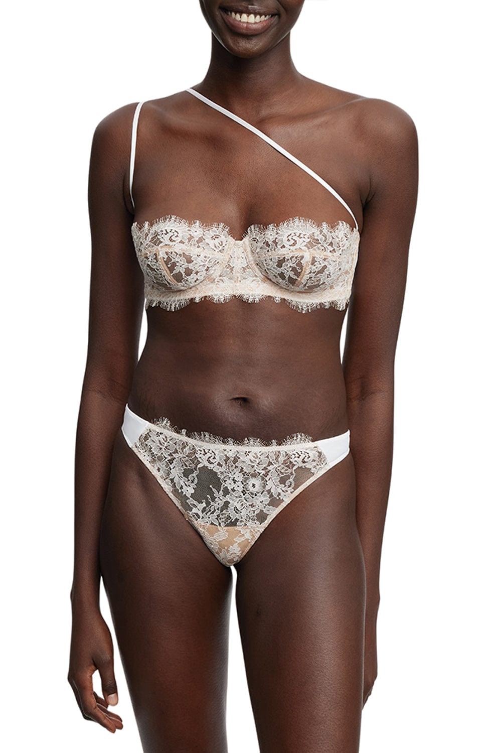 Sheer Lingerie Skarlett Blue Lingerie Sets Entice Strapless Multi Way Underwire Bra and Thong Set