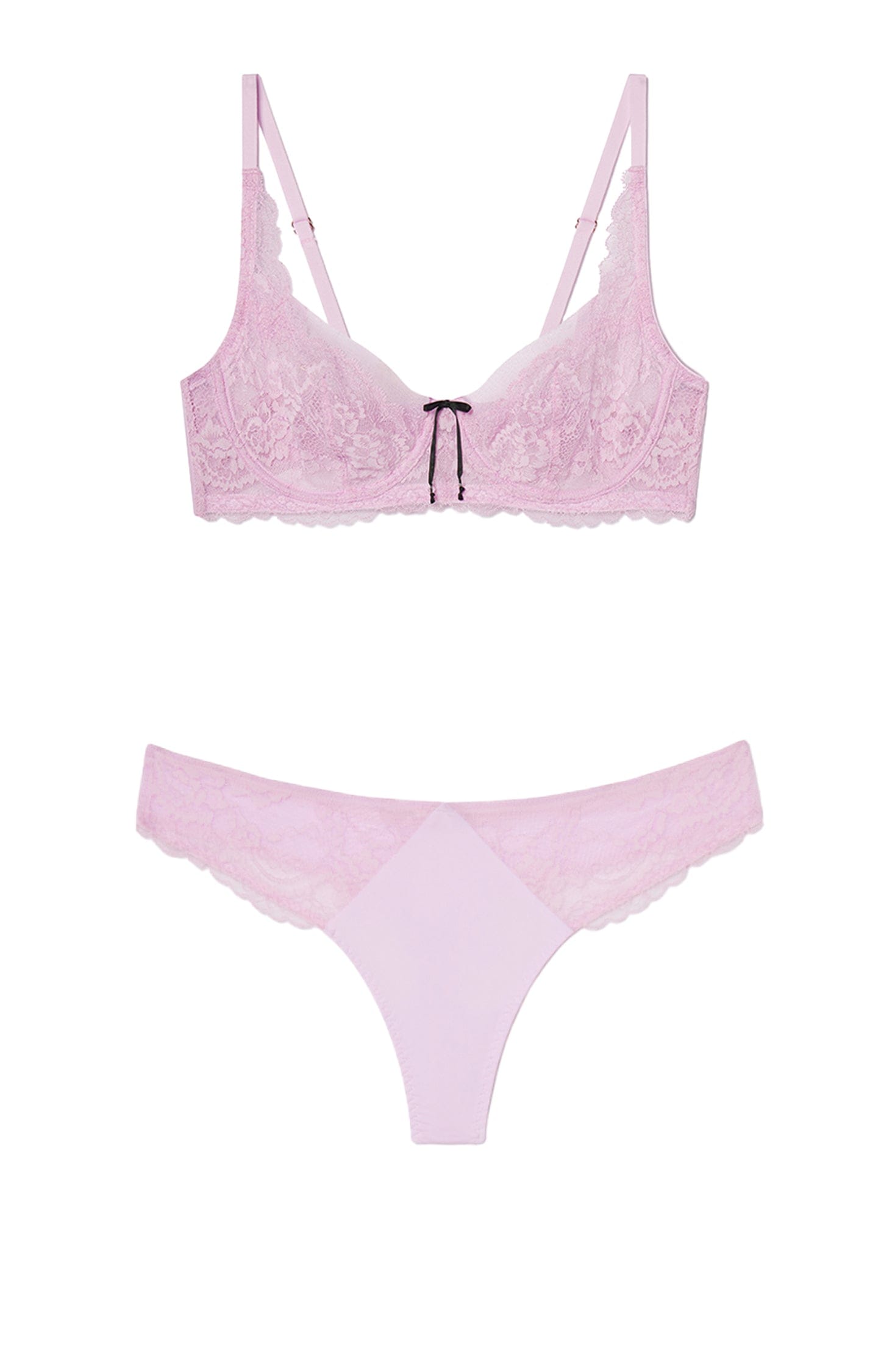 Sheer Lingerie Skarlett Blue Lingerie Sets Minx Balconette Bra and Thong Set