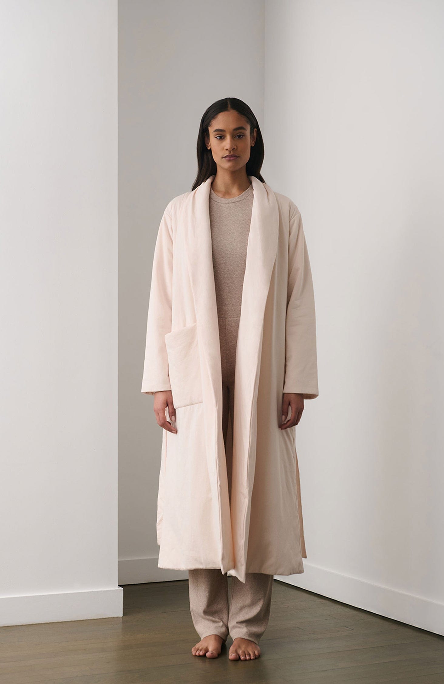 Sheer Lingerie Skin Loungewear Organic Oasis Duvet Robe