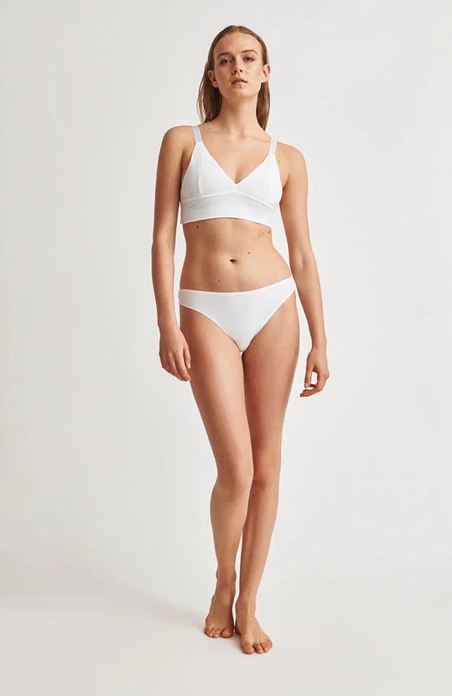 Sheer Lingerie Skin Underwear Genny Organic Pima Cotton Thong 3 Pack