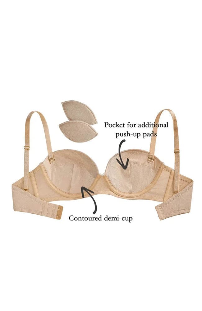 Sheer Lingerie The Little Bra Company Bras Sascha Smooth Strapless Push Up Bra