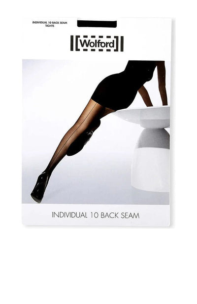 Sheer Lingerie Wolford Accessories Black / S Individual 10 Back Seam Tights