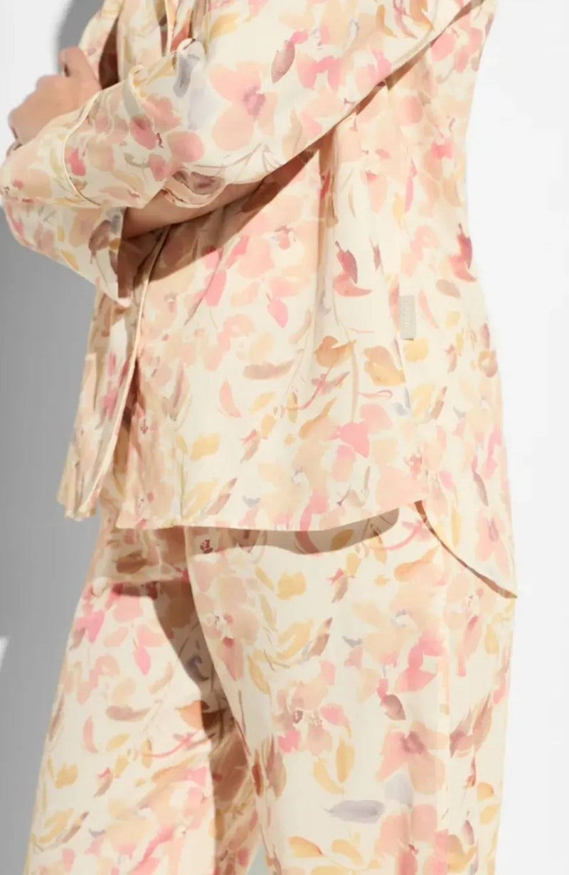 Sheer Lingerie Zimmerli Loungewear Cotton Sateen Long Pajamas Set