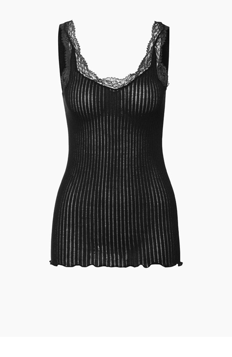 Maude Prive Cotton Lace Tank-Loungewear-Zimmerli-SHEER, SHEER, Luxury lingerie brand, Luxury lingerie Hong Kong, Designer lingerie HK, Designer lingerie online, International luxury lingerie, Luxury lingerie gift ideas, buy lingerie online, Designer lingerie global delivery, Luxury lingerie shipping to Australia, Luxury lingerie shipping to Singapore