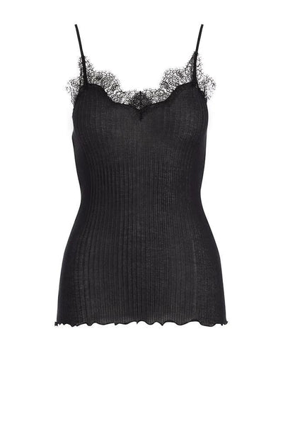 Sheer Lingerie Zimmerli Loungewear Black / S Richelieu Cotton Lace Camisole