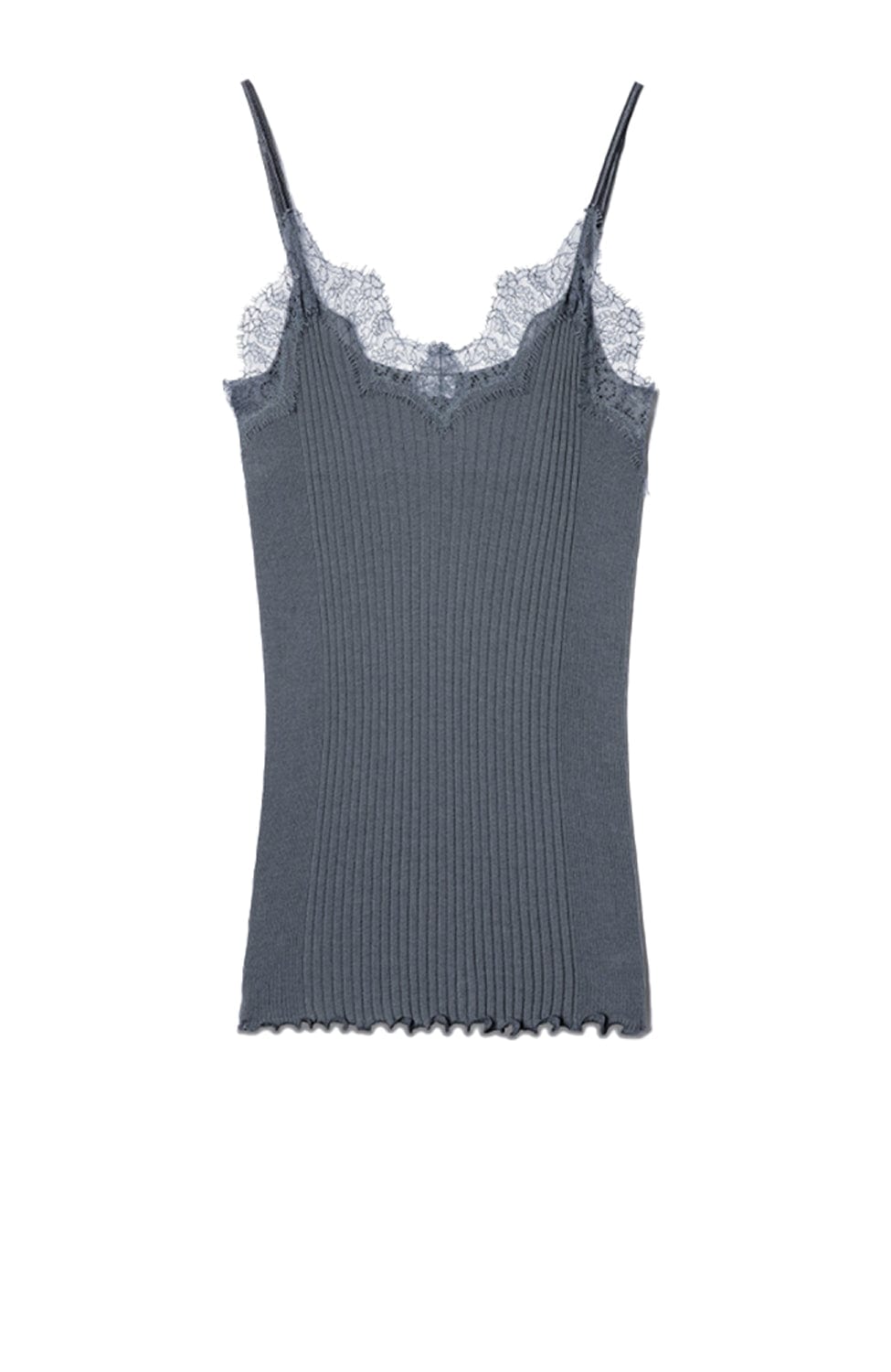 Sheer Lingerie Zimmerli Loungewear Dark Slate / S Richelieu Cotton Lace Camisole