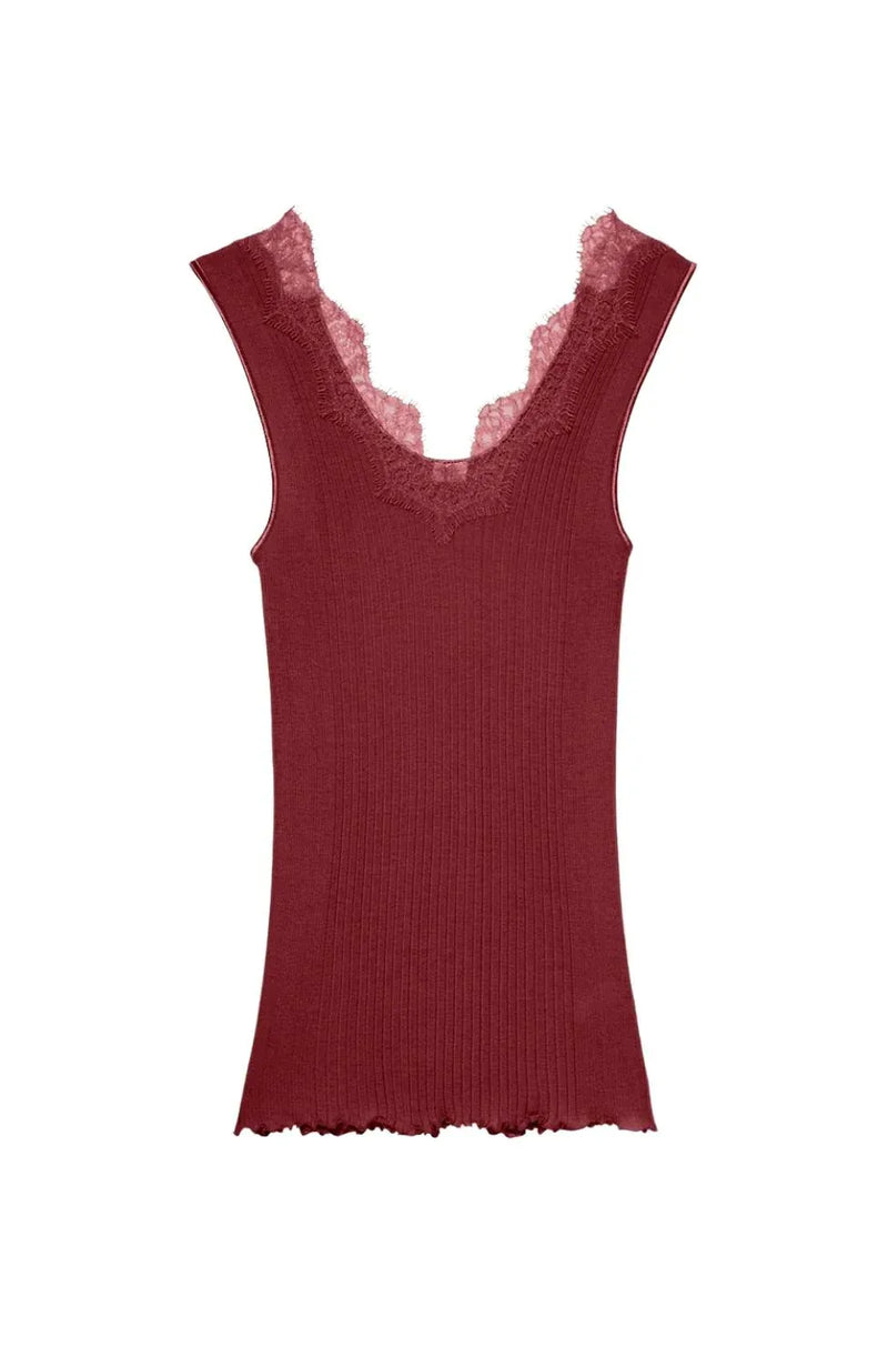 Sheer Lingerie Zimmerli Loungewear Richelieu Cotton Lace Top