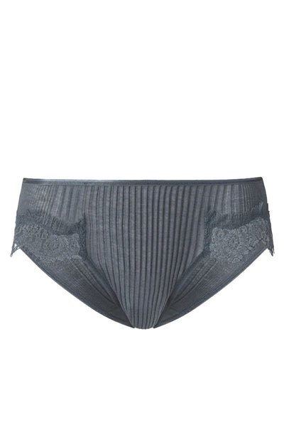 Sheer Lingerie Zimmerli Underwear Dark Slate / S Richelieu Cotton Lace Brief