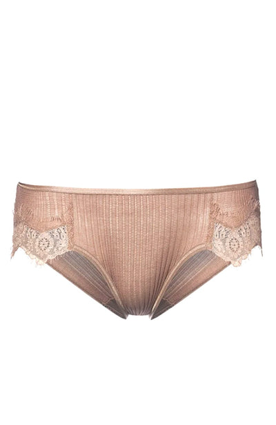 Sheer Lingerie Zimmerli Underwear Powder Rose / S Richelieu Cotton Lace Brief