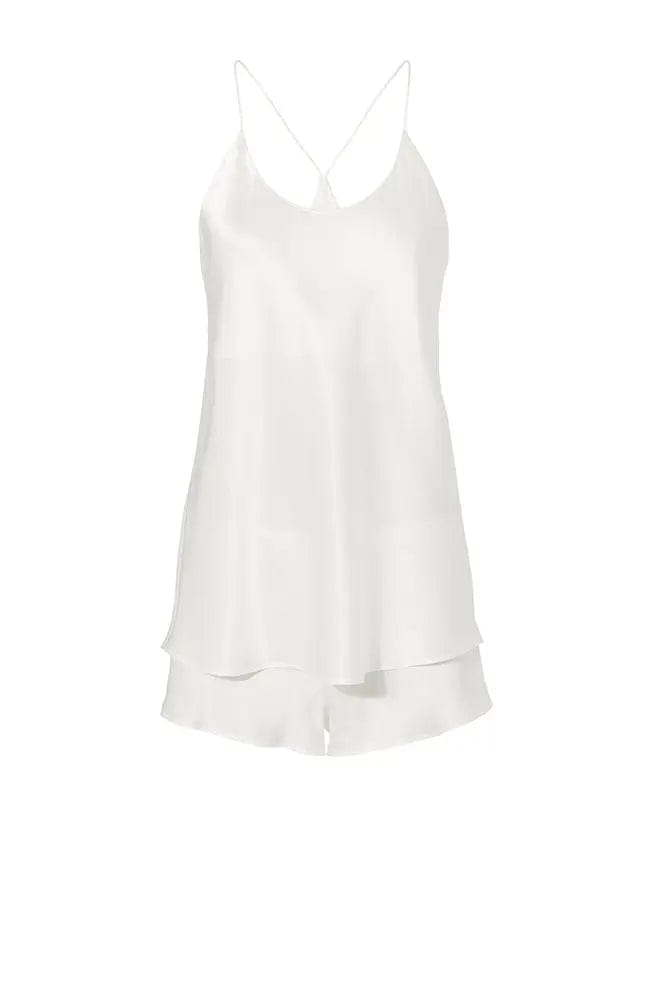 %shop_name_% Olivia von Halle_Bella Ivory Silk Camisole &amp; Shorts _ Loungewear_ 2280.00