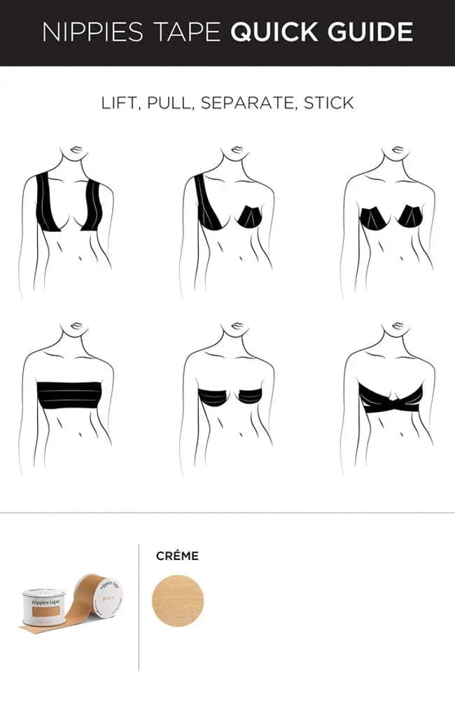 Sheer Lingerie B-Six Accessories Creme / 9001 / O/S Nippies Tape