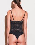 Sheer Lingerie Fleur du Mal Bodywear Charlotte Lace Balconette Bodysuit