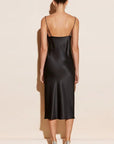 Sheer Lingerie Fleur du Mal Loungewear Cowl Neck Long Slip Dress