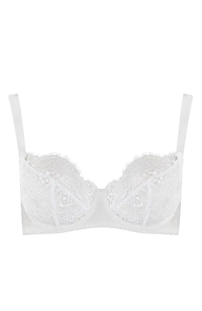 Sheer Lingerie Fleur of England Bras White / 32A Signature Lace Balcony Bra
