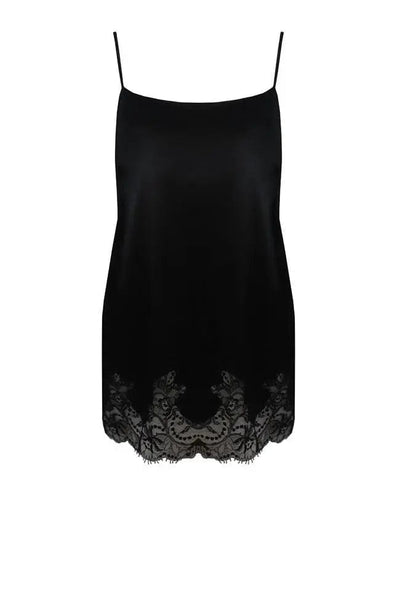 Sheer Lingerie Fleur of England Loungewear Black / S Signature Lace Silk Babydoll