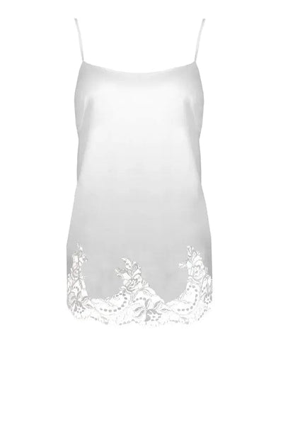 Sheer Lingerie Fleur of England Loungewear White / S Signature Lace Silk Babydoll