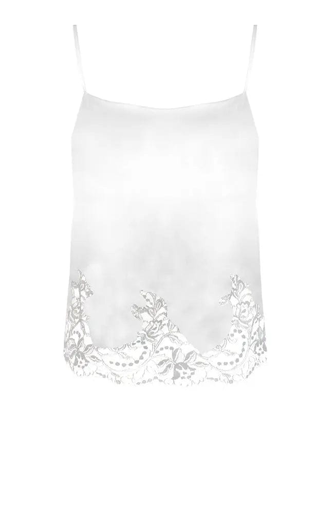 Sheer Lingerie Fleur of England Loungewear White / 9001 / S Signature Lace Silk Camisole
