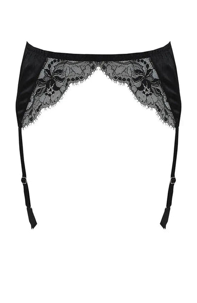 Sheer Lingerie Fleur of England Underwear Black / M Signature Lace Suspender