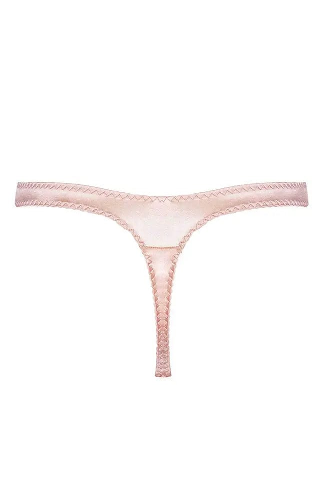 Sheer Lingerie Fleur of England Underwear Signature Lace Thong
