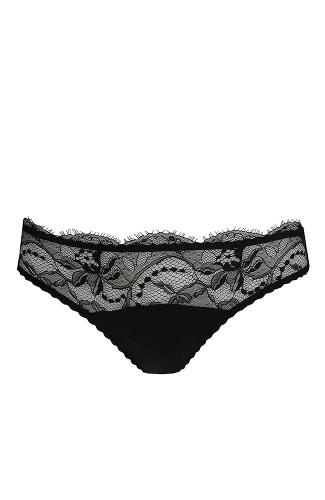 Sheer Lingerie Fleur of England Underwear Black / L Signature Lace Thong
