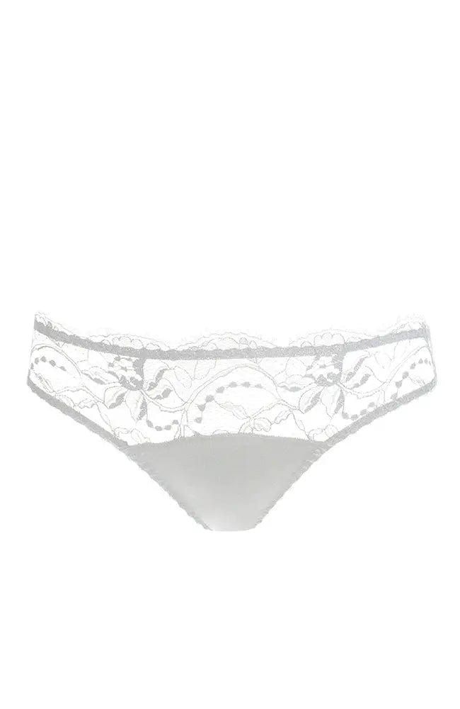 Sheer Lingerie Fleur of England Underwear White / XS Signature Lace Thong