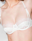 Sheer Lingerie Kiki de Montparnasse Bras Lace Inset Balconette Bra