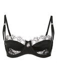 Sheer Lingerie Kiki de Montparnasse Bras Black / 9001 / 32A Lace Inset Balconette Bra