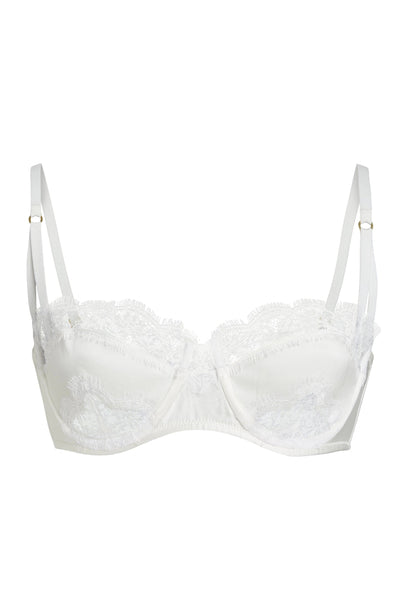 Sheer Lingerie Kiki de Montparnasse Bras Ivory / 9001 / 32A Lace Inset Balconette Bra