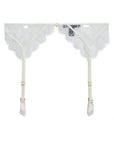 Sheer Lingerie Kiki de Montparnasse Underwear Ivory / 9001 / XS Lace Inset Garter Belt