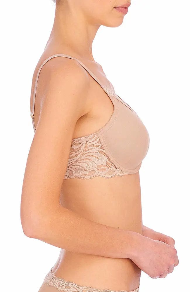 Sheer Lingerie Natori Bras Feathers Full Figure Contour Bra D+ Cup