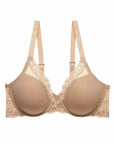 Sheer Lingerie Natori Bras Cafe / 32D Feathers Full Figure Contour Bra D+ Cup