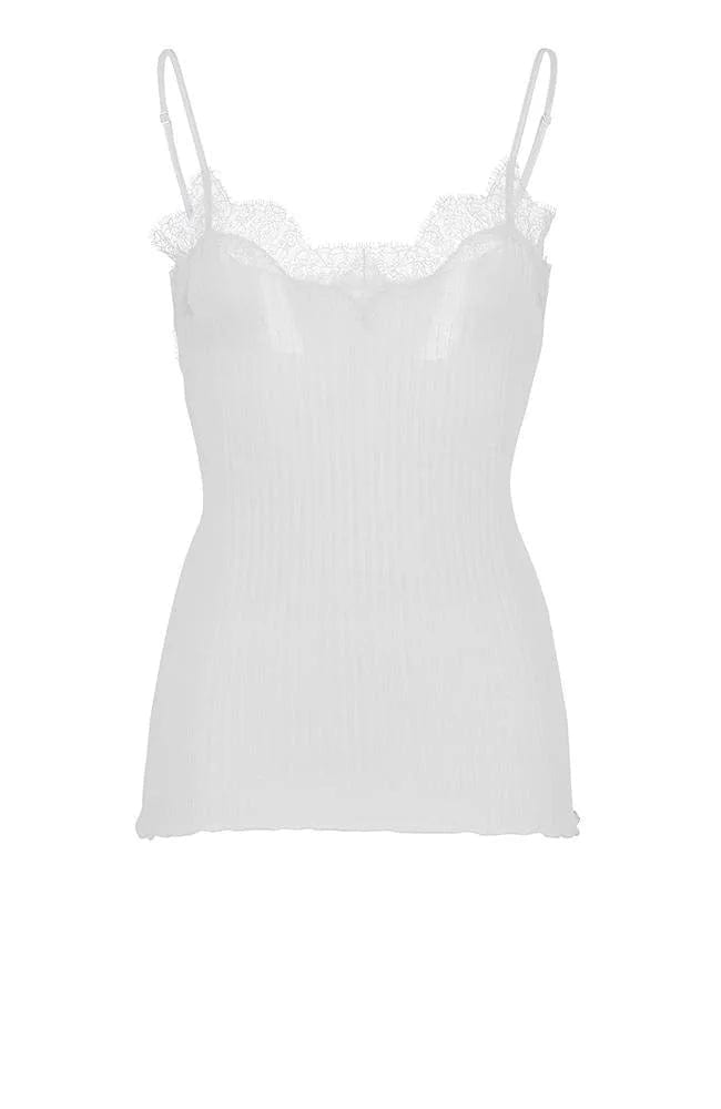 Sheer Lingerie Zimmerli Loungewear White / L Richelieu Cotton Lace Camisole