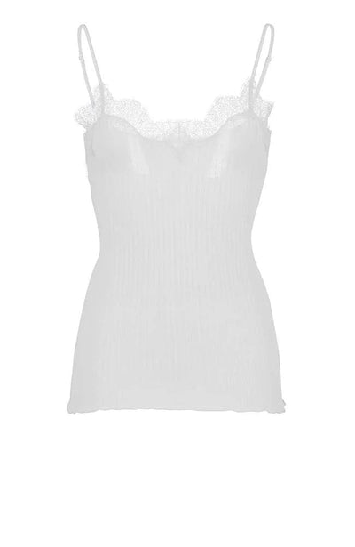 Sheer Lingerie Zimmerli Loungewear White / L Richelieu Cotton Lace Camisole